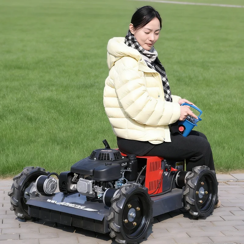 

Индивидуально настраиваемая полноприводная газонокосилка-робот для удаления сорняков в садах и на участках с неровным рельефом