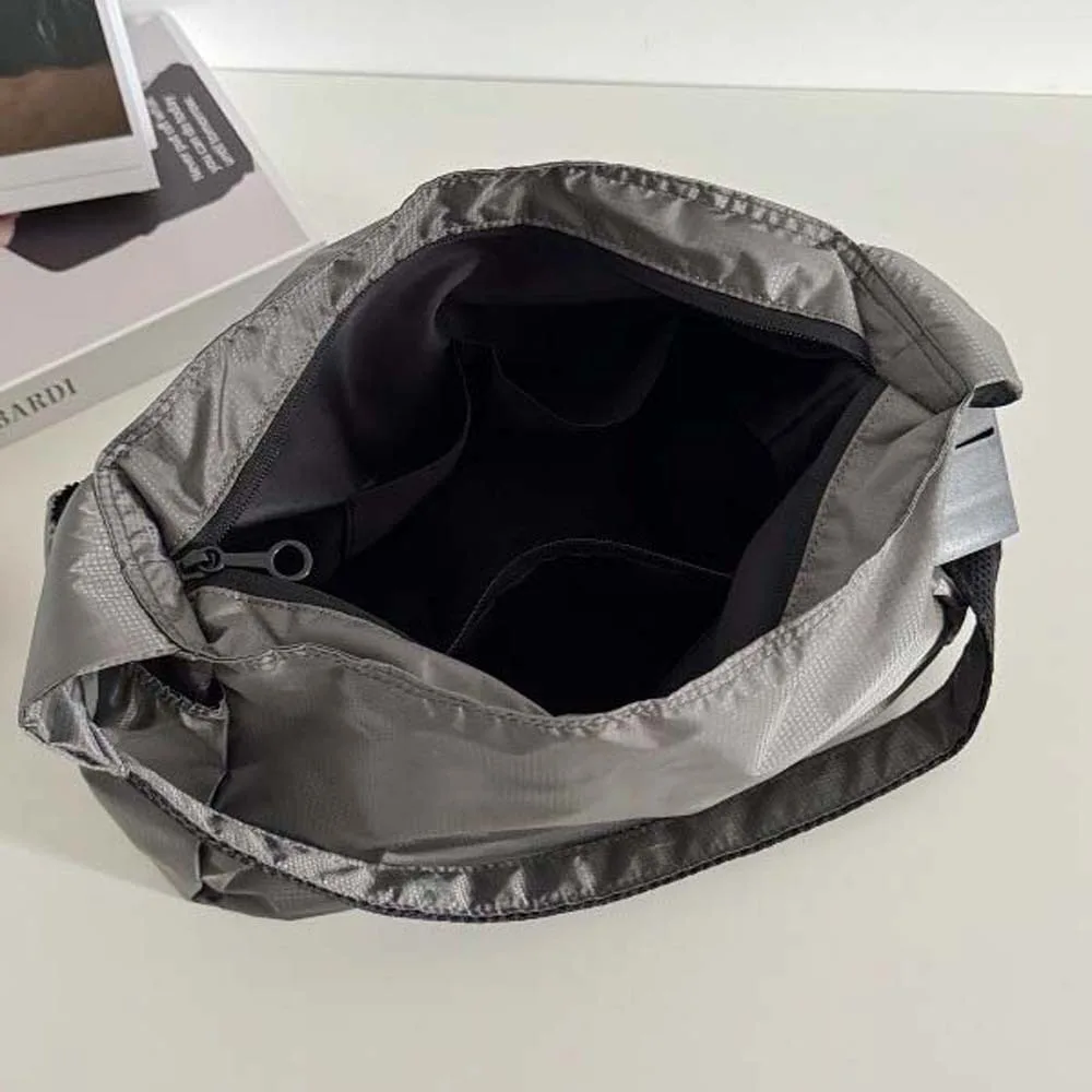 

Мужская сумка через плечо из ткани Оксфорд, однотонная, гладкая, водонепроницаемая, с регулируемым ремнем, большая вместимость, для путешествий и активного отдыха