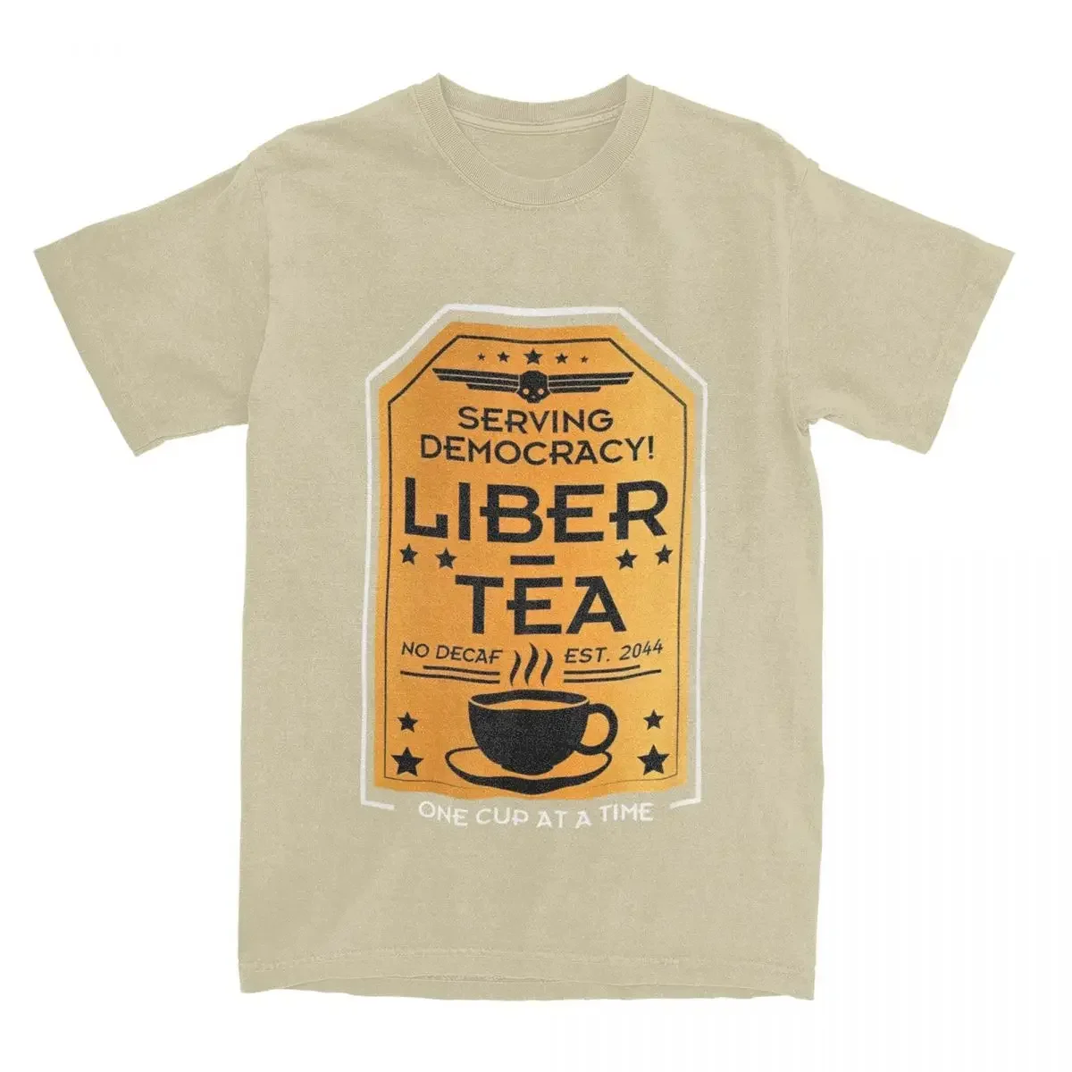 تيشيرت قطني للرجال ، كوب رائع من تيشيرتات شاي الأسد ، ملابس بأكمام قصيرة ، طباعة جرافيك ، هيليديفيريس 2 ، هارجاو