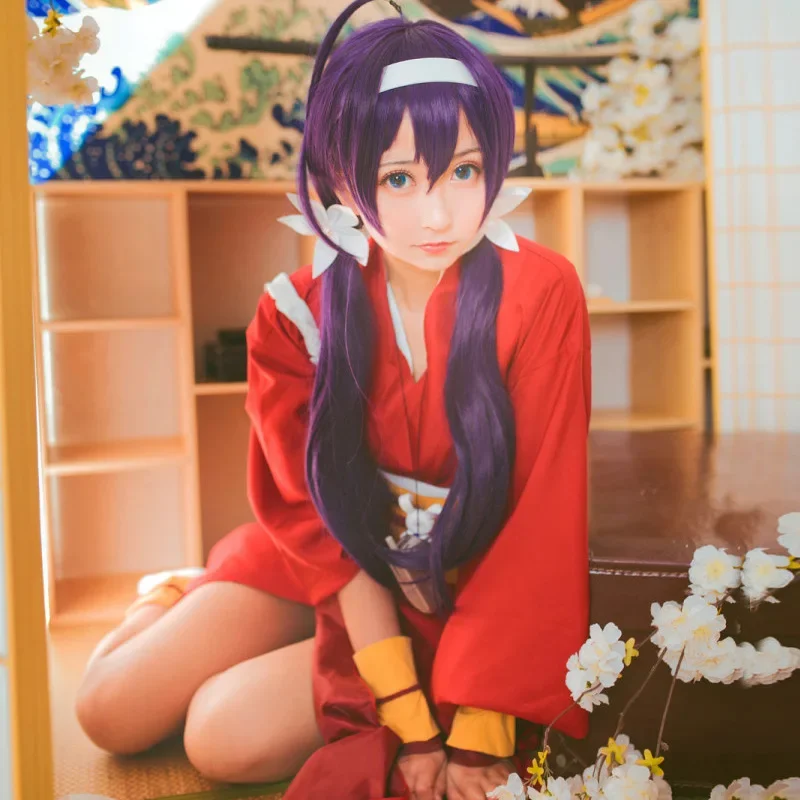 Anime perros callejeros Bungou disfraces Cosplay Kyoka Izumi Cos fiesta de Halloween Cos trajes de baño japoneses para mujeres zapatos de vestir y pelucas