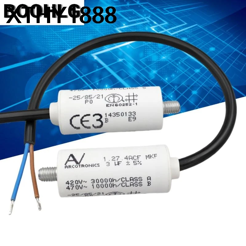 

1 шт. 1.27.4ACF MKP 420V 3uF пусковой и рабочий конденсатор