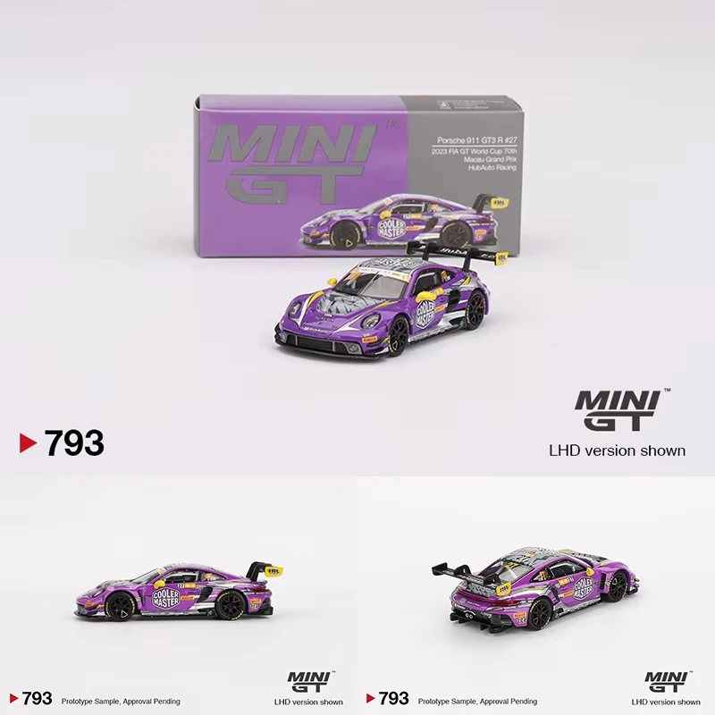 MINIGT 1:64 in Stock Porsche 911 992 GT3 RS Carrera Touring Crayon Dakar Shade Diecast Car Model Collection Toys