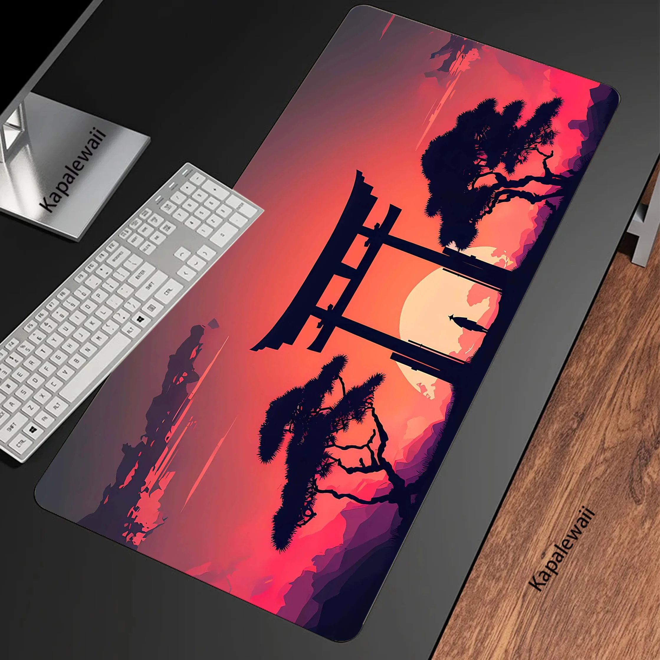 Mountain Serenity Japan Art XXL Mouse Pad 900x400mm Mousepad Mechanical Keyboard Gamer Desk Mice Computer Peripherals Office Mat