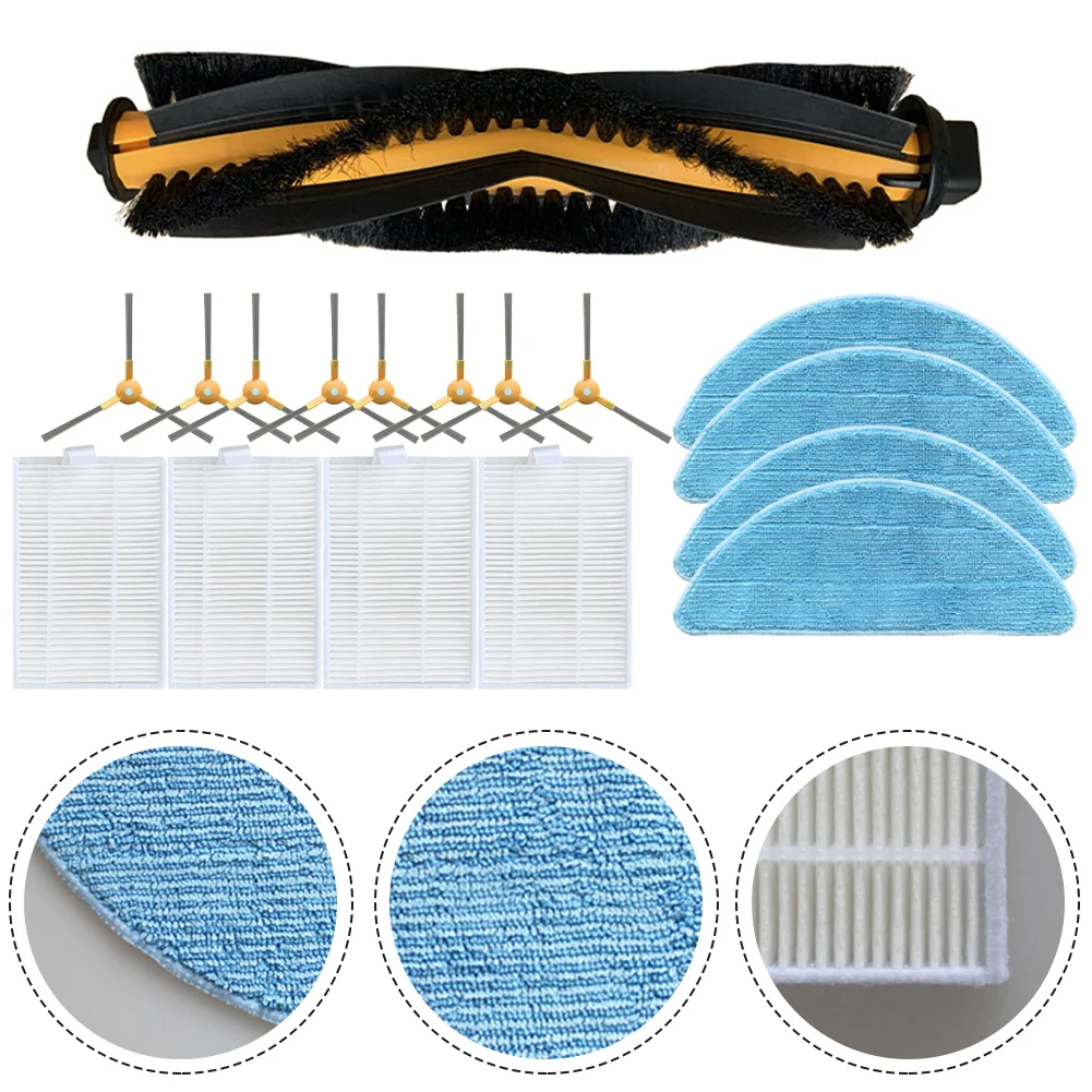 Filter HEPA Kain Pel Sikat Tengah untuk Kabum Smart 700 / 500 Aksesori Cadangan Penyapu Robot Pengganti Pembersih Vakum Robot