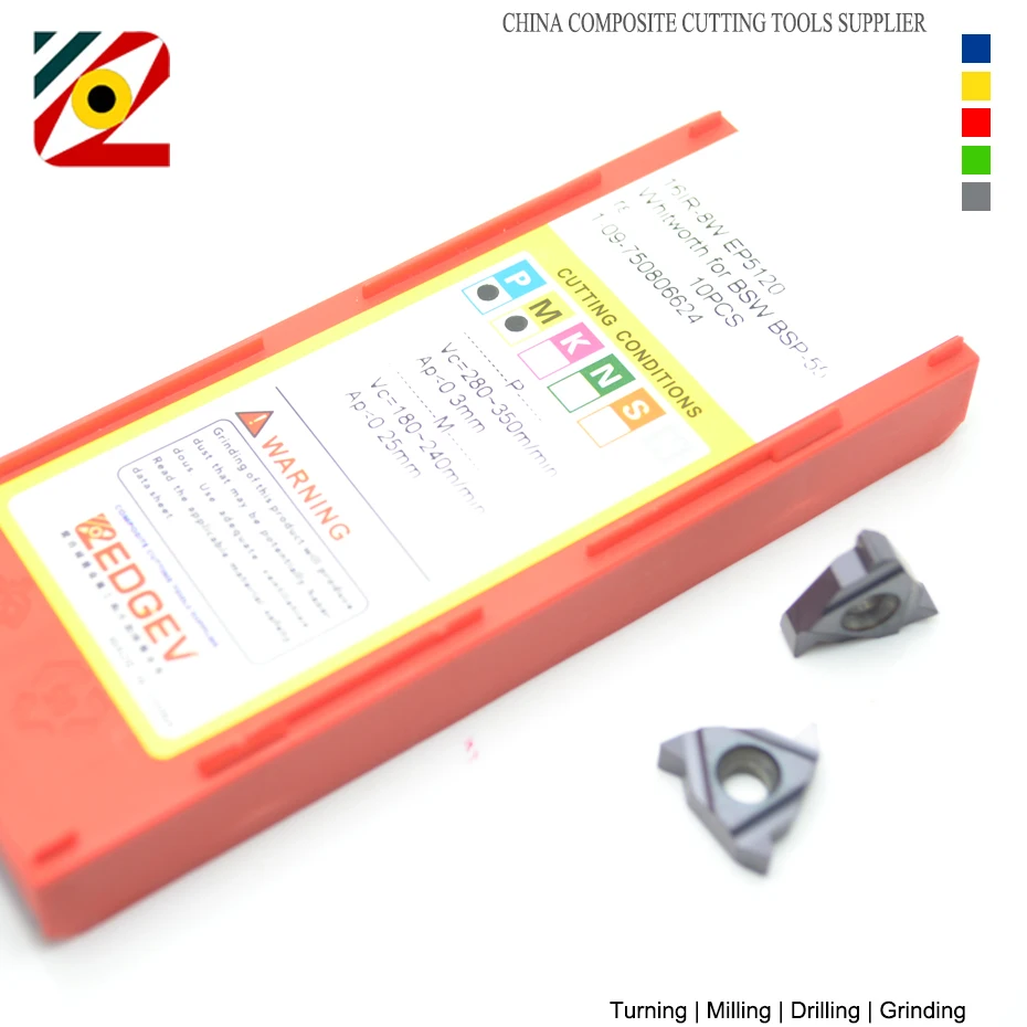 EDGEV 16ER 16IR 7W 8W 9W 10W 11W 12W 14W 16W 18W 20W 24W 26W 28W utensile per tornitura filettatura inserto in metallo duro CNC