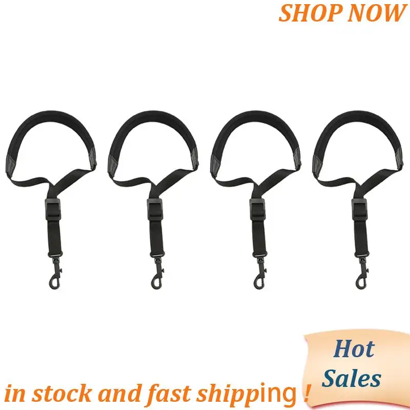 

ABVB-4X Adjustable Padded Saxophone Sax Neck Strap With Snap Hook Black And Coffee Saxophone Parts And Accessories
