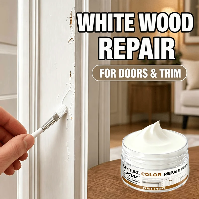 Wood Repair Paste: 3-Color Wood Tint, Fills Scratches, Cracks & Fades, for Doors, Cabinets, Tables & Floors, Home Essential