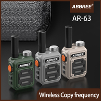 ABBREE AR-63 Mini Walkie Talkie Easy Carry One Key Wireless Copy Frequency Long Range Clear Sound High Power Two Way Radio