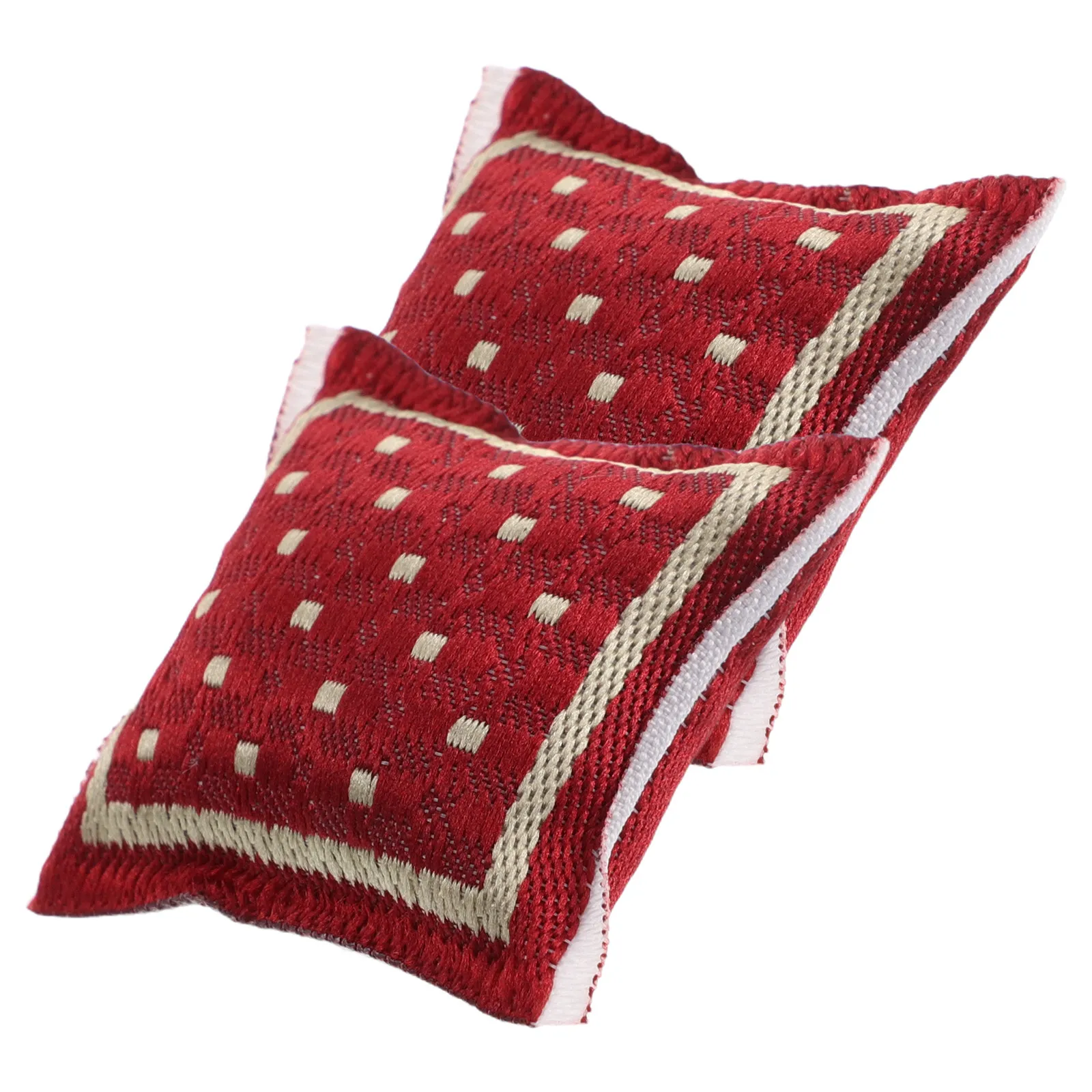 

2Pcs Miniature Cushion Dollhouse Throw Pillows Soft Mini Sofa Cushions for Living Room Decoration Accessories Miniature Cushion
