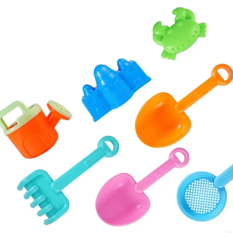 13 Piece Kids Sand Play Set With Molds Shovels Bucket For Beach Pool Activities L8RB
