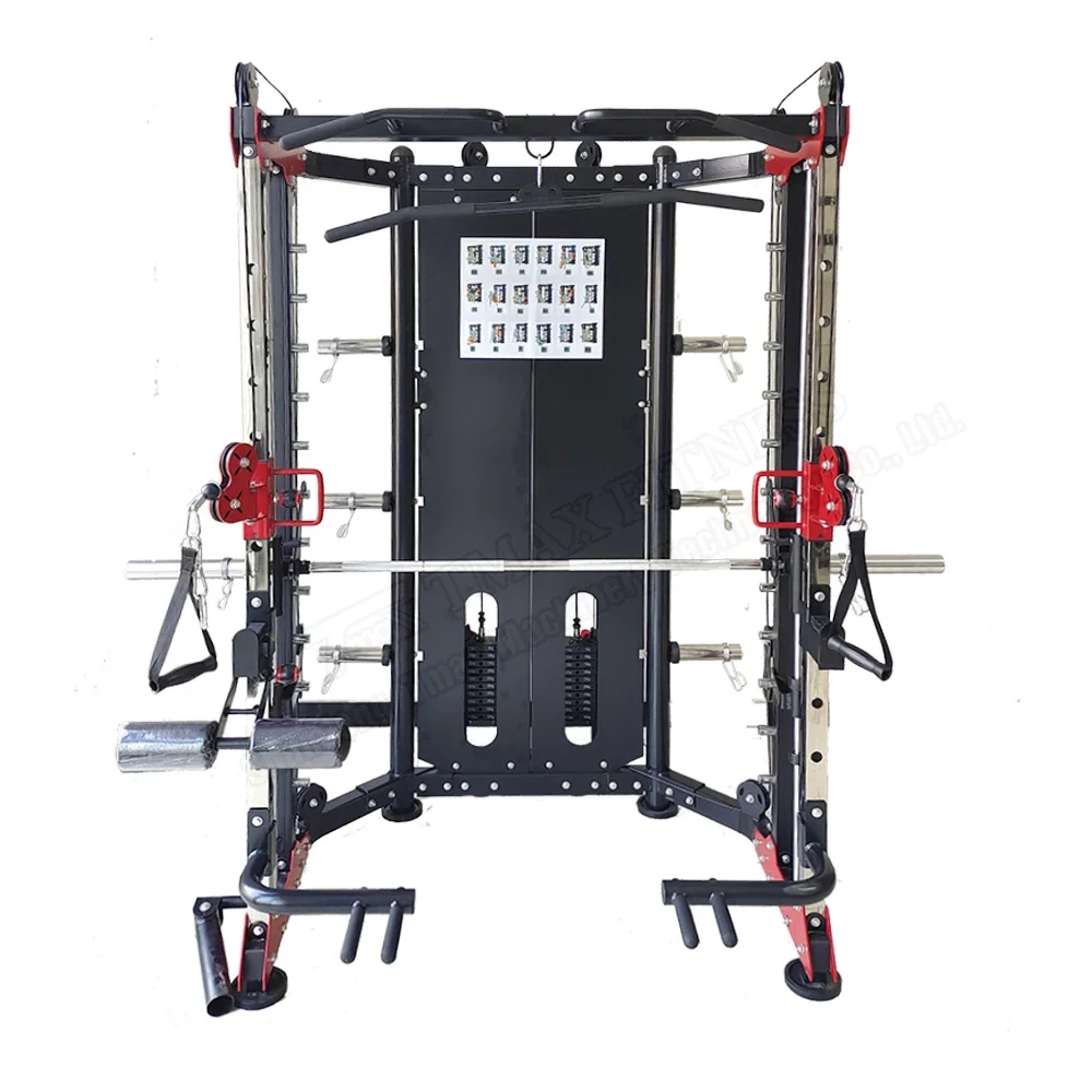 2026 Power Smith Cable Crossover Machine Integrated Squat Rack Station