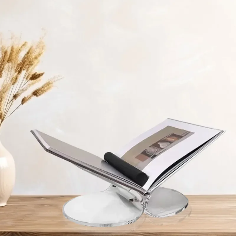 Modern Transparent Butterfly Magazine Rack Creative Desktop Organizer for Living Room Study Office Home Decor Storage Stand