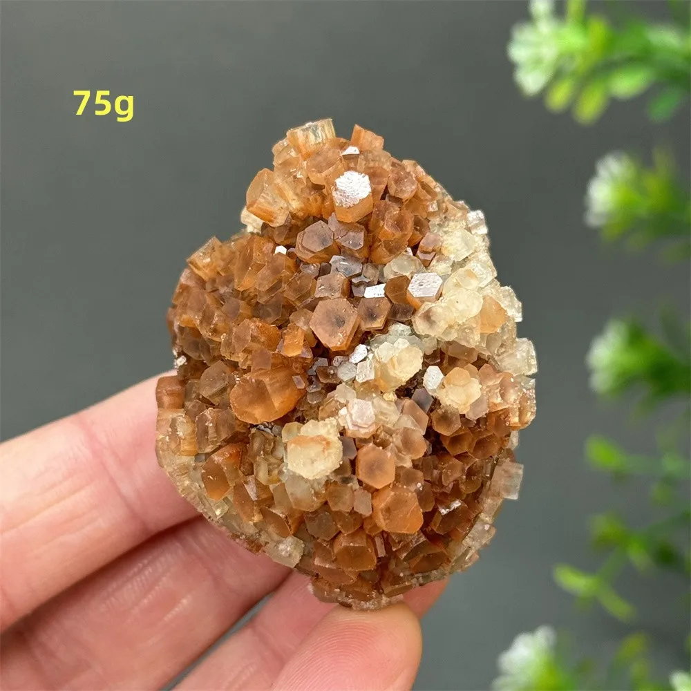 Clip d'Aragonite Orange Rare Naturel, Quartz, Pierre Douce, Spécimen Aura, Méditation, Massage de Guérison, Décoration de la Maison