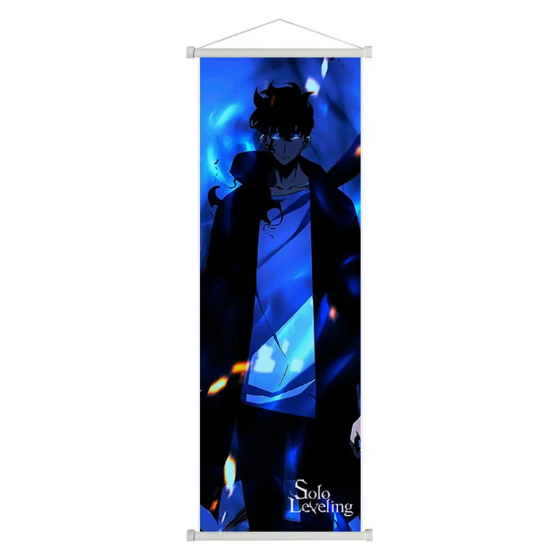 Anime-Wandrolle im japanischen Stil – Fantasy-Jungen- und Mädchen-Charaktere, hängendes Poster aus Segeltuch für Schlafzimmer, Wohnzimmer, Dekoration