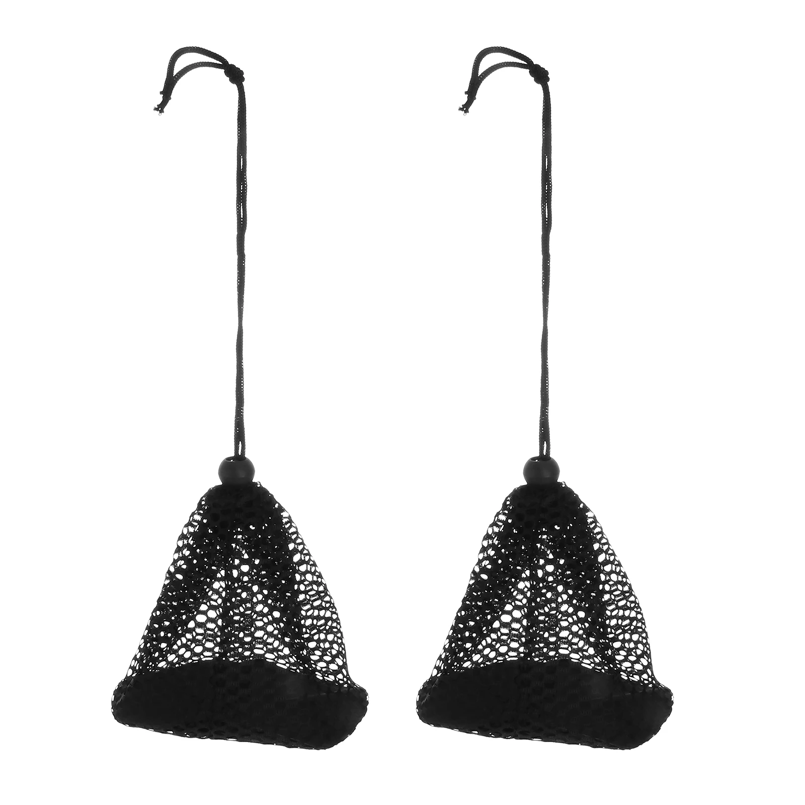 

2Pcs Golf Net Bag Nylon Mesh Balls Carrying Holder Durable Drawstring Lock for Pouch Caddy Storage Lightweight