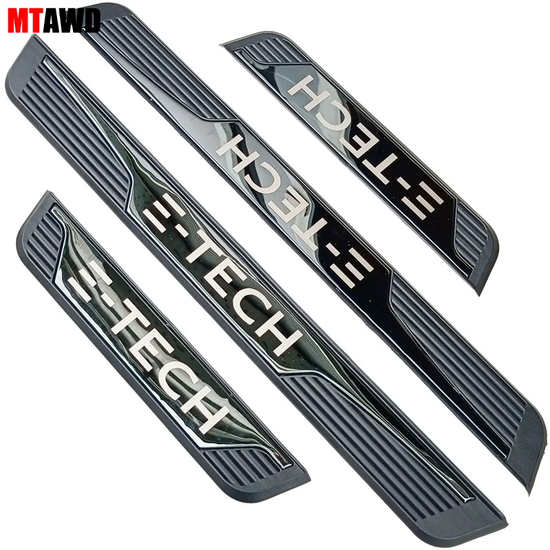 For Renault CAPTUR KAPTUR MEGANE CLIO E-TECH 2022-2024 Stainless Car Door Sill Scuff Plate Guard Pedal Protector Cover Styling