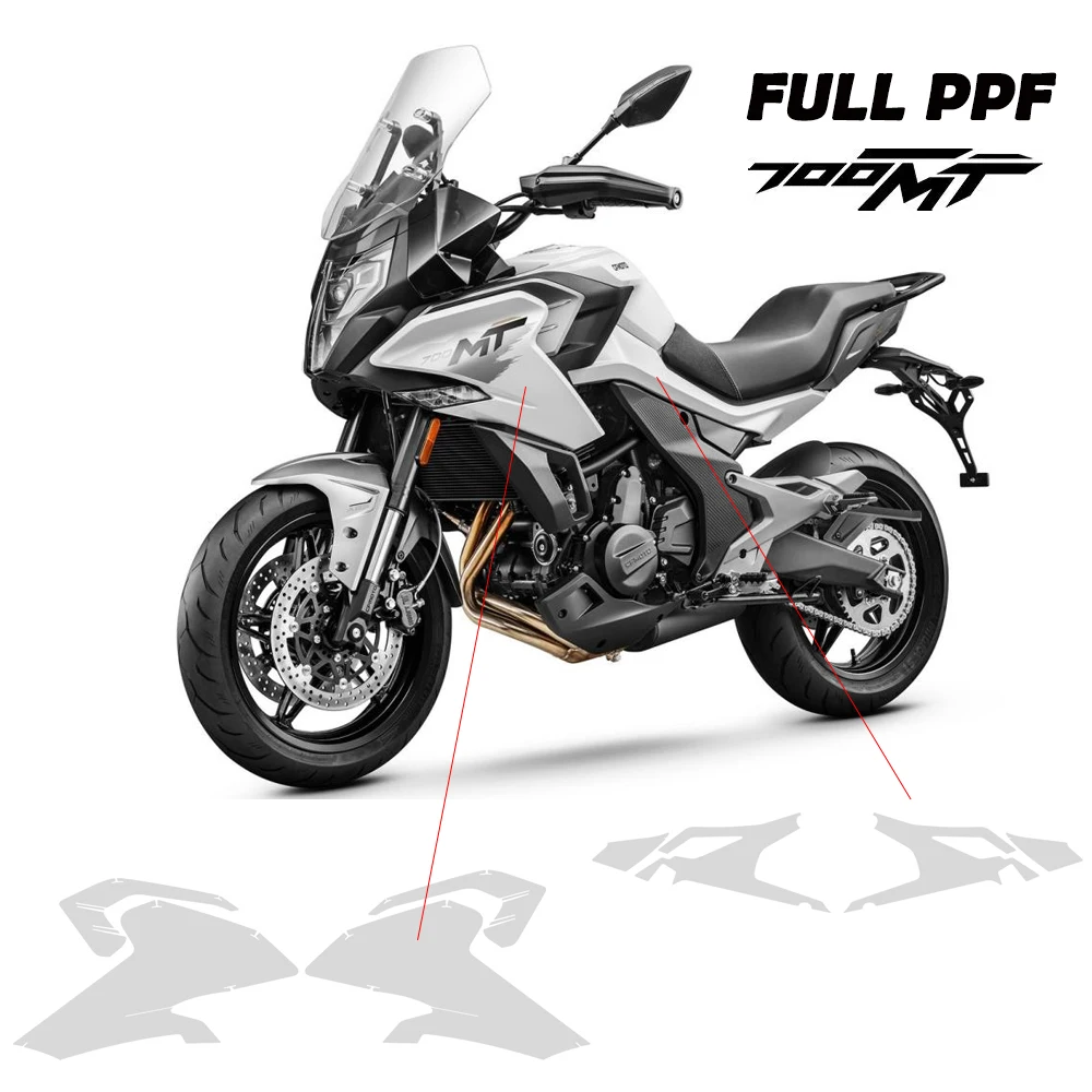 

PPF 700MT Невидимая защитная пленка для автоматического ремонта, защитная пленка из ТПУ для CFMOTO 700 MT MT700 2025-новая автомобильная одежда