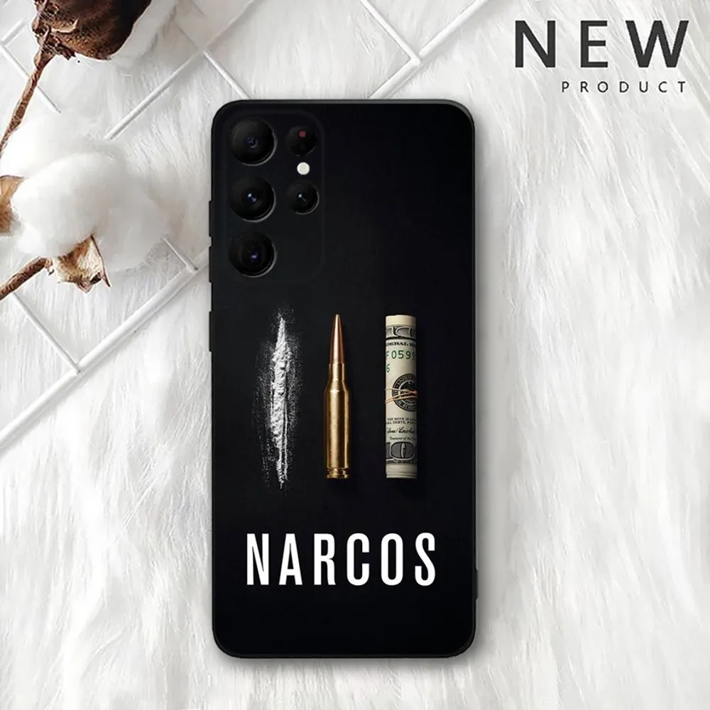 N-Narcos TV Phone Case For Samsung Galaxy A20,A21s,A22,A31,A32,A52,A53,A72,73,A80,A91 Soft Black Cover