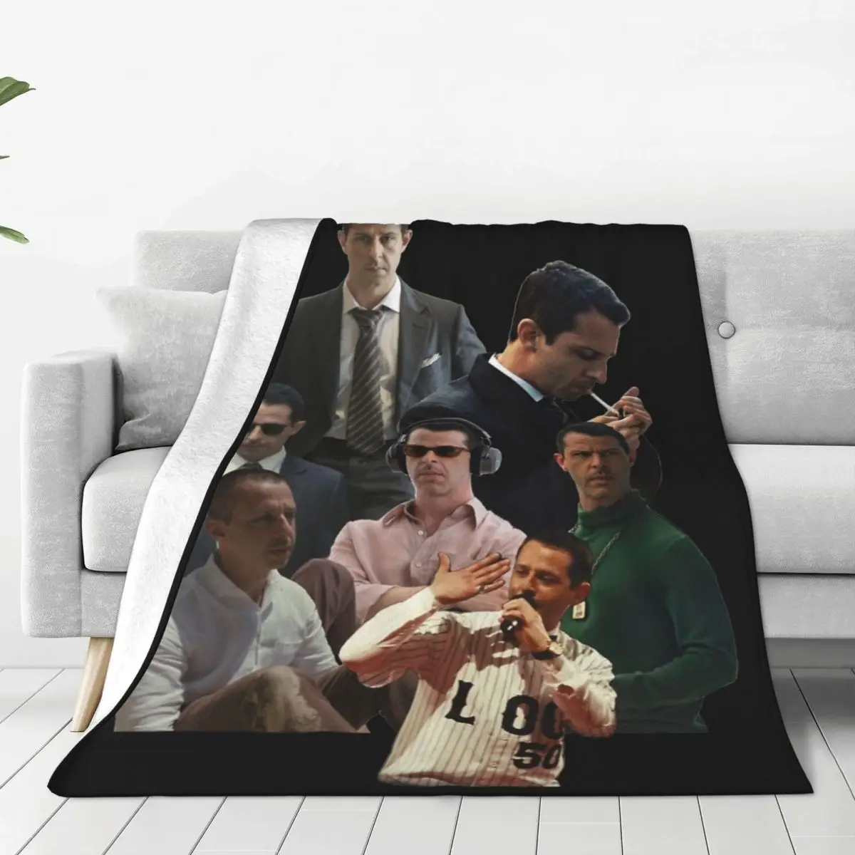 Kendall Roy Succession Ryan Gosling Fleece Throw Blankets Blankets for Bedding Car Lightweight Thin Plush Thin Quilt