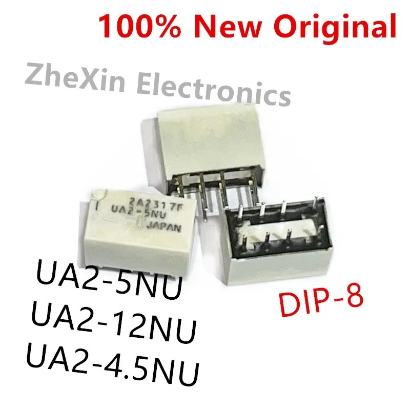 10PCS/Lot   UA2-4.5NU 、UA2-5NU 、UA2-12NU 、UA2-4.5SNU   DIP-8  New Signal Relay 1A DPDT