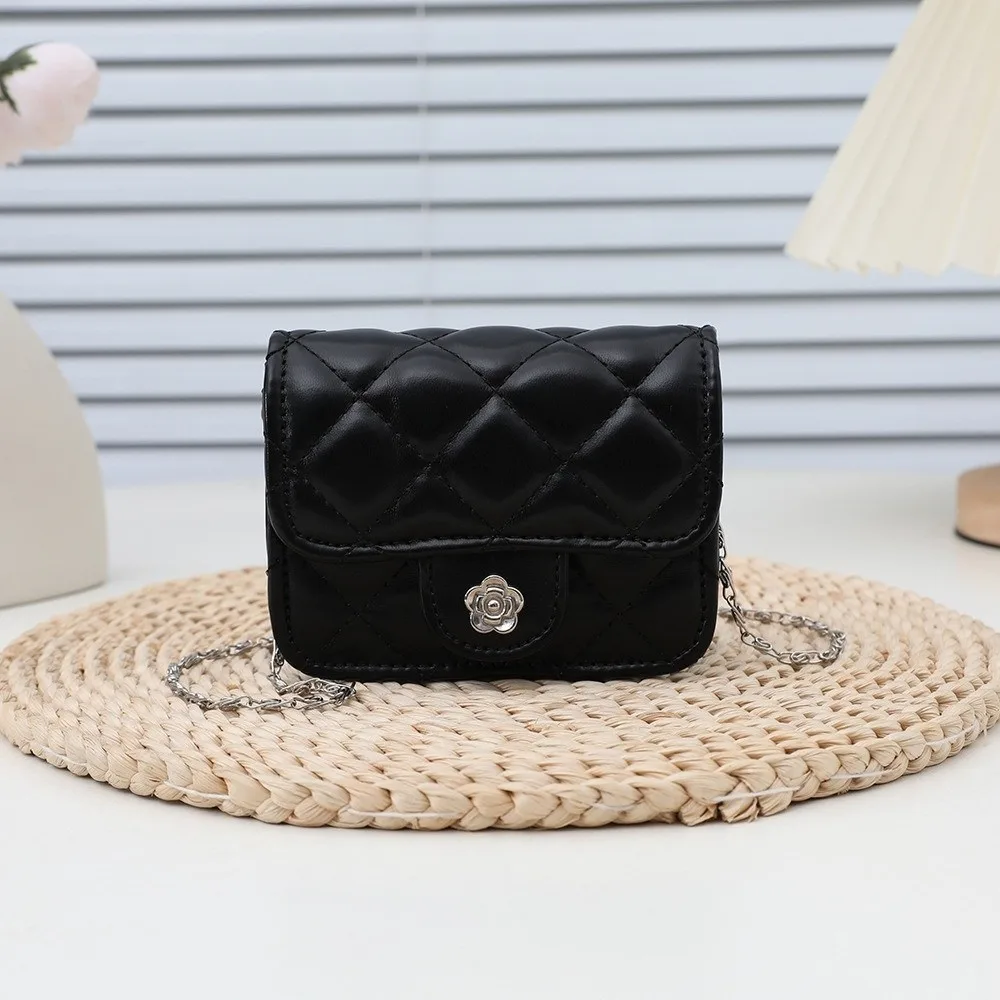 

Fashion Portable Chain Crossbody Bag Versatile Elegant Handbag Mini PU Leather Shoulder Bag Women