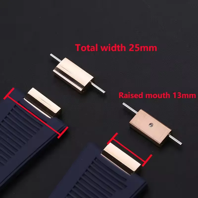 موصل الفولاذ المقاوم للصدأ نهاية رابط 13 مللي متر ل باتيك فيليب PP 5711 5712G 5980 المطاط/حزام من الجلد نوتيلوس الرجال سوار محول