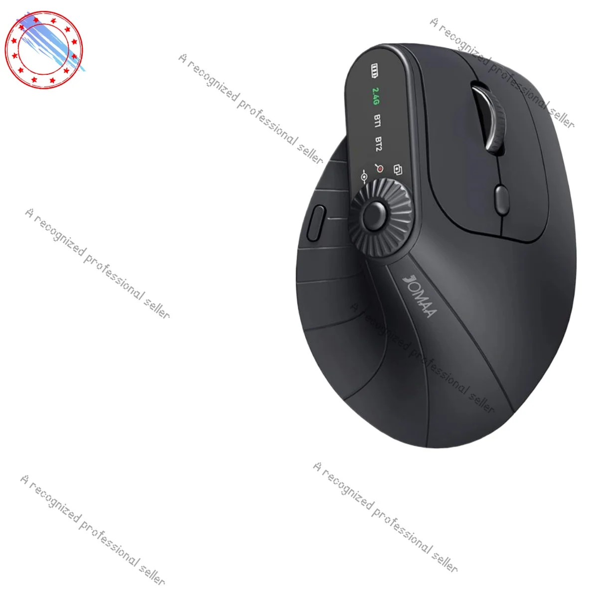 

forJOMAA 2.4G Bluetooth Wireless Vertical Mouse Ergonomic Rechargeable Multi-device Mouse, Office
