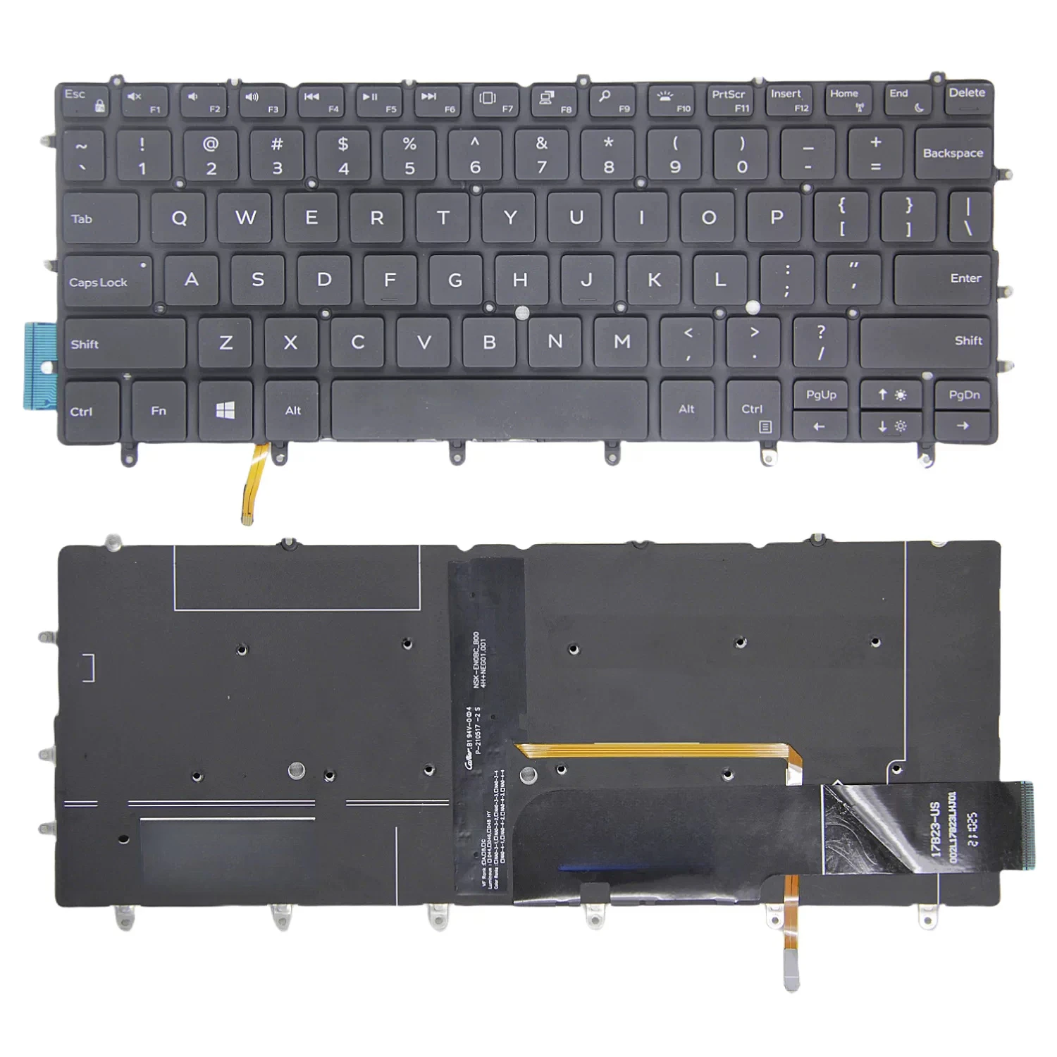 for Dell XPS 13 9370 9375 9380 9317 9305 P82G 7390 Backlit Keyboard