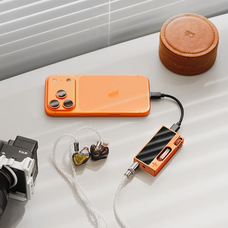 شانلينغ UA7 المحمولة USB DAC AMP أنبوب الترانزستور وضع مزدوج HiFi الصوت دونغل 44 مللي متر متوازن