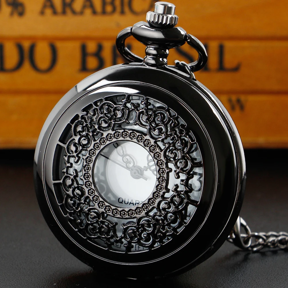 

New Hollowed Out Clamshell Vintage Classic Pocket Watch Men's and Women's Antique Flip Watch Gift reloj de bolsillo