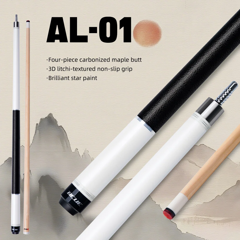 

Бильярдный кий BCUE с наконечником 12,5 мм, твердый кленовый вал 1/2 для профессиональной бильярдной палки 58 дюймов