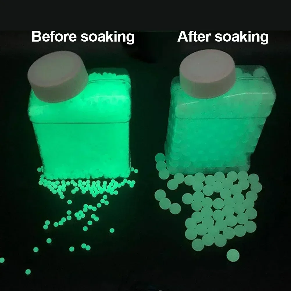 مضيئة حبات المياه الناسف الرصاص الادسنس الأسلحة هلام الكرة بندقية الذخيرة تزايد Splatrball كرة الماء الخضراء لزهرية ديكور DI #6