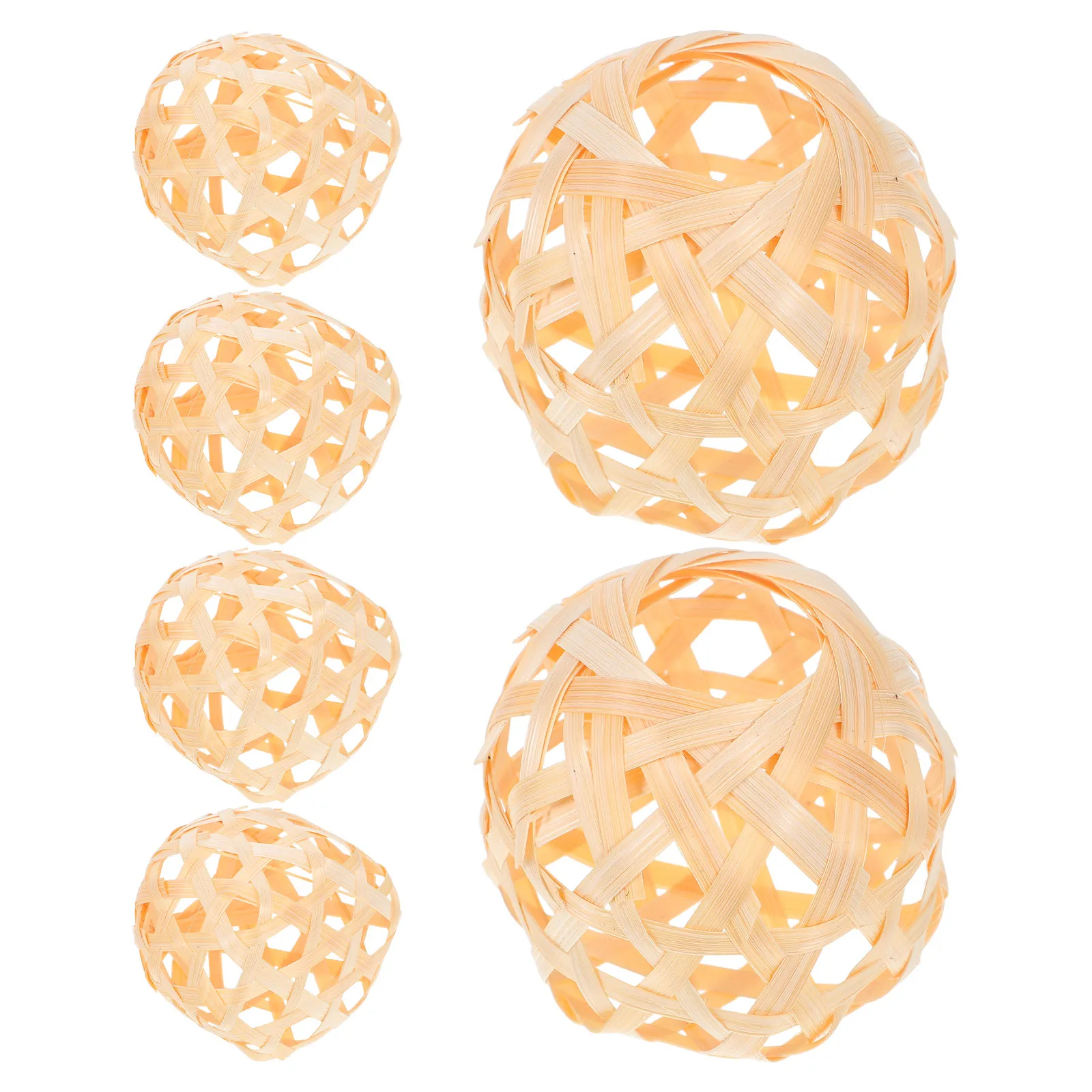 6Pcs Mini Bamboo Lanterns Woven Ancient Style Traditional Decorative Hanging Lanterns for Home Party Festival Decor