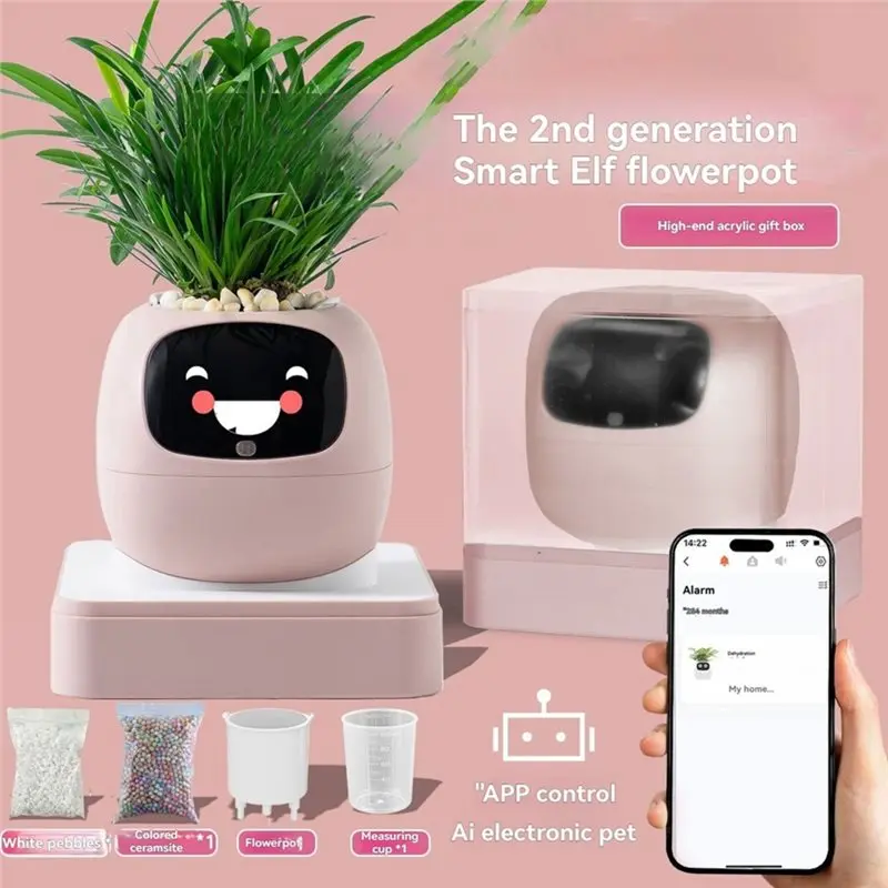 CYGJ-Tuya "Gen 2" Smart Plant Robot Plant Pet Robot 100+ Emojis P