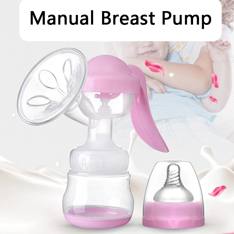 

150ML Silicon Manual Breast Pumps BPA Free Nipple Suction Breast Milk Extractor Baby Feeding Pumps Maternity Breastfeeding Pump