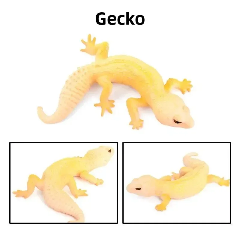 Simulação de animais selvagens, modelo de brinquedos cognitivos educativos para crianças, decoração de cena, parede falsa, lagarto, brinquedos de decoração