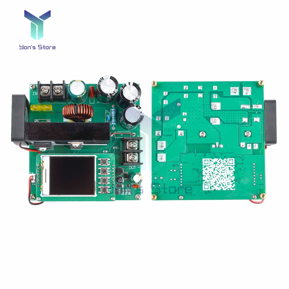 900W 15A Color LCD Digital CC CV Boost Converter Module DC-DC 9-60V a 10-120V Step up modulo di alimentazione regolatore di tensione