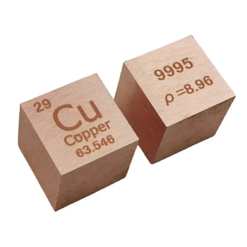 

Copper Metal 1 Inch 25.4mm Density Cube 99.95% Pure for Element Collection