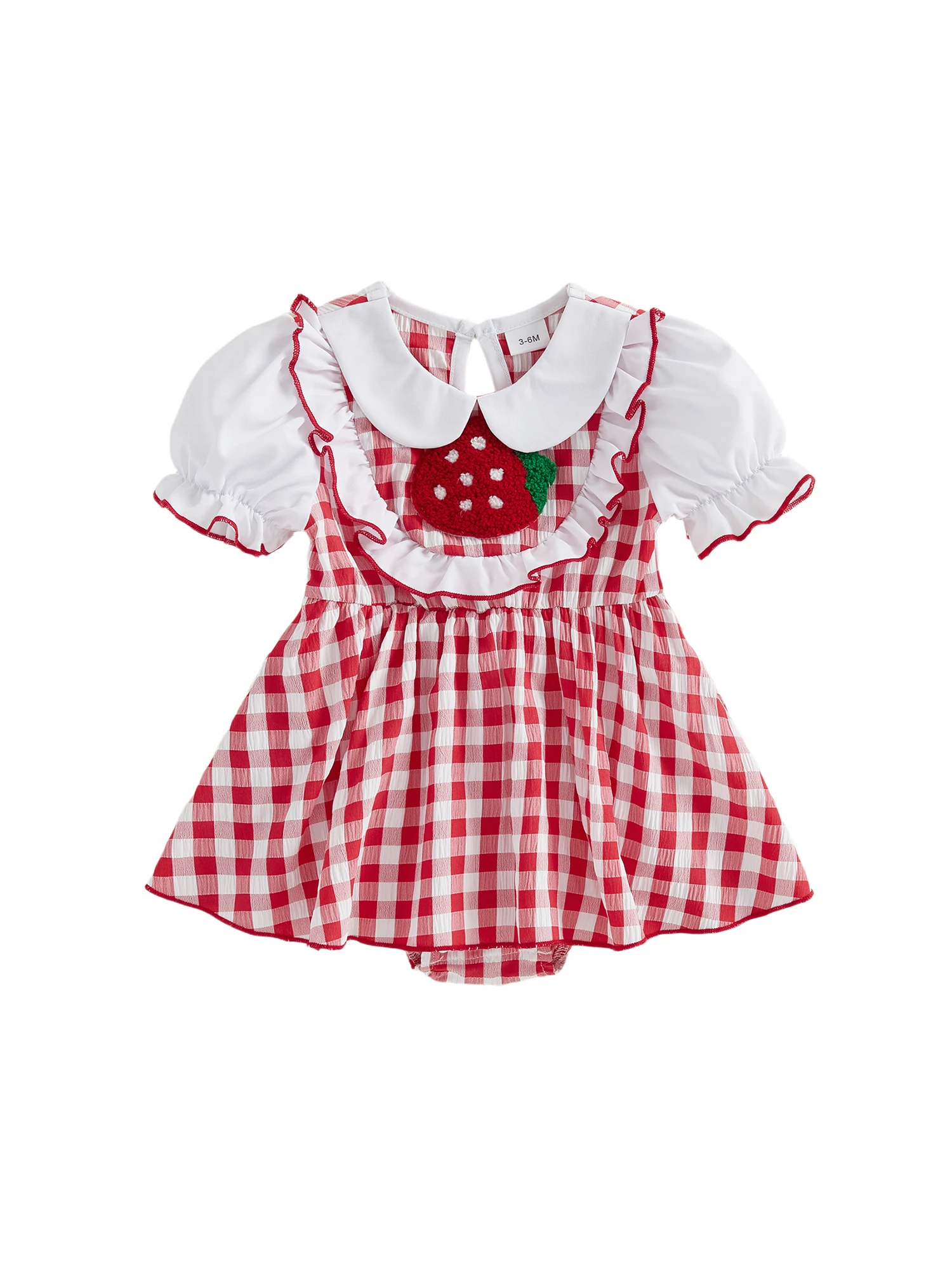 Baby bloemenprint ruche mouw romper jumpsuit baby meisje zomer bodysuit pasgeboren playsuit outfit met strikdetail