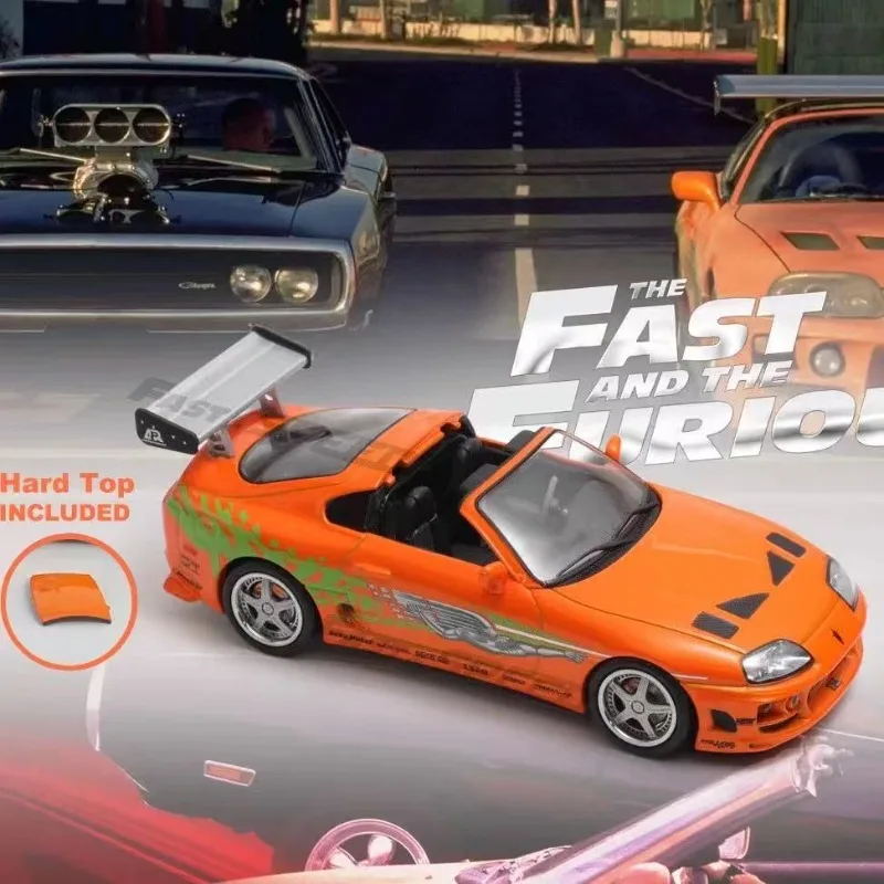 FS 1:64 Toyota Speedmaster A80 FNF modelo de carro em liga fundida, brinquedo para presente de festival de meninos, item decorativo colecionável para adultos.