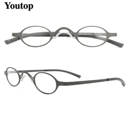Women Small round glasses men metal eyeglass frame Vintage Retro Oval fashion light eyeglasses frames full rim Spectacles silver