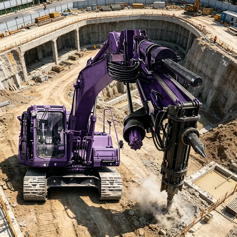 Low Vibration Integrated Drill Splitter Hydraulic Control System Smooth Operation Urban Construction Residential Area Renovation