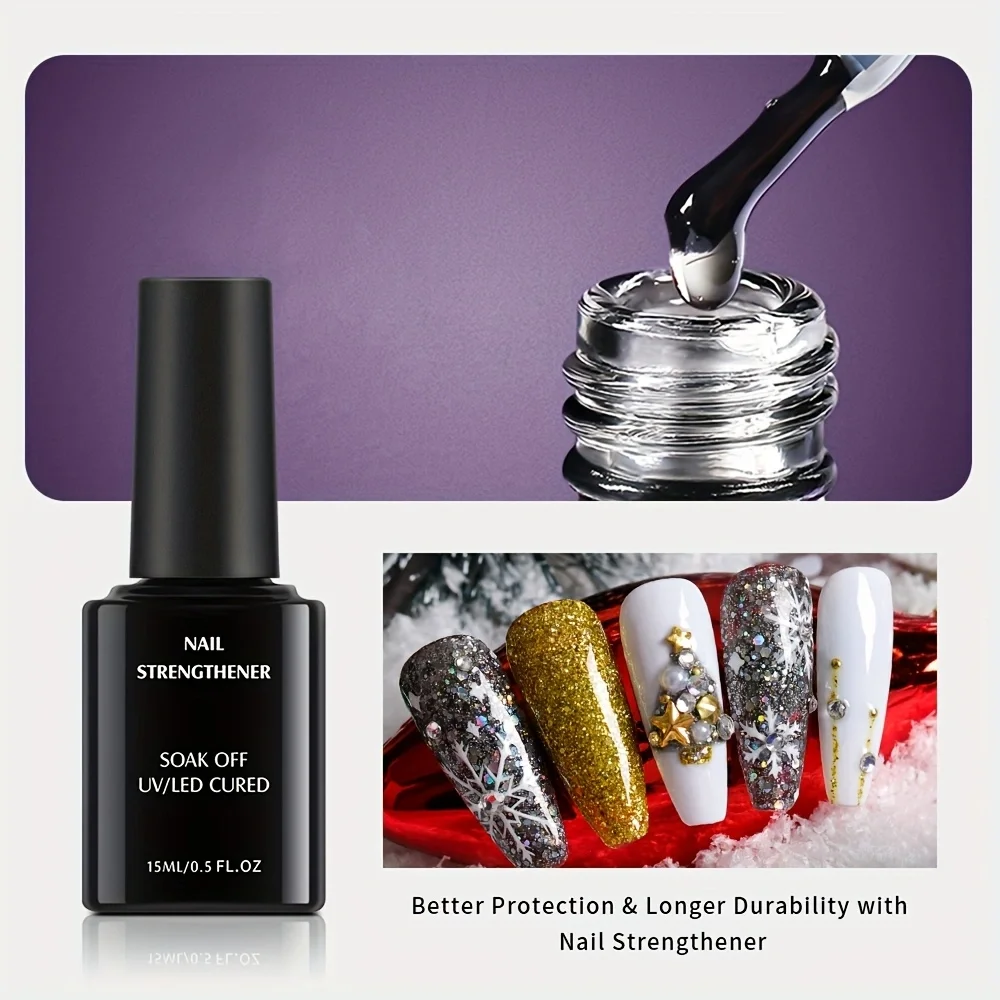 Juego de 15 ml * 3 botellas de imprimación + pañal + agente fortalecedor de uñas, adecuado para el diseño de uñas de las mujeres en casa y en el salón