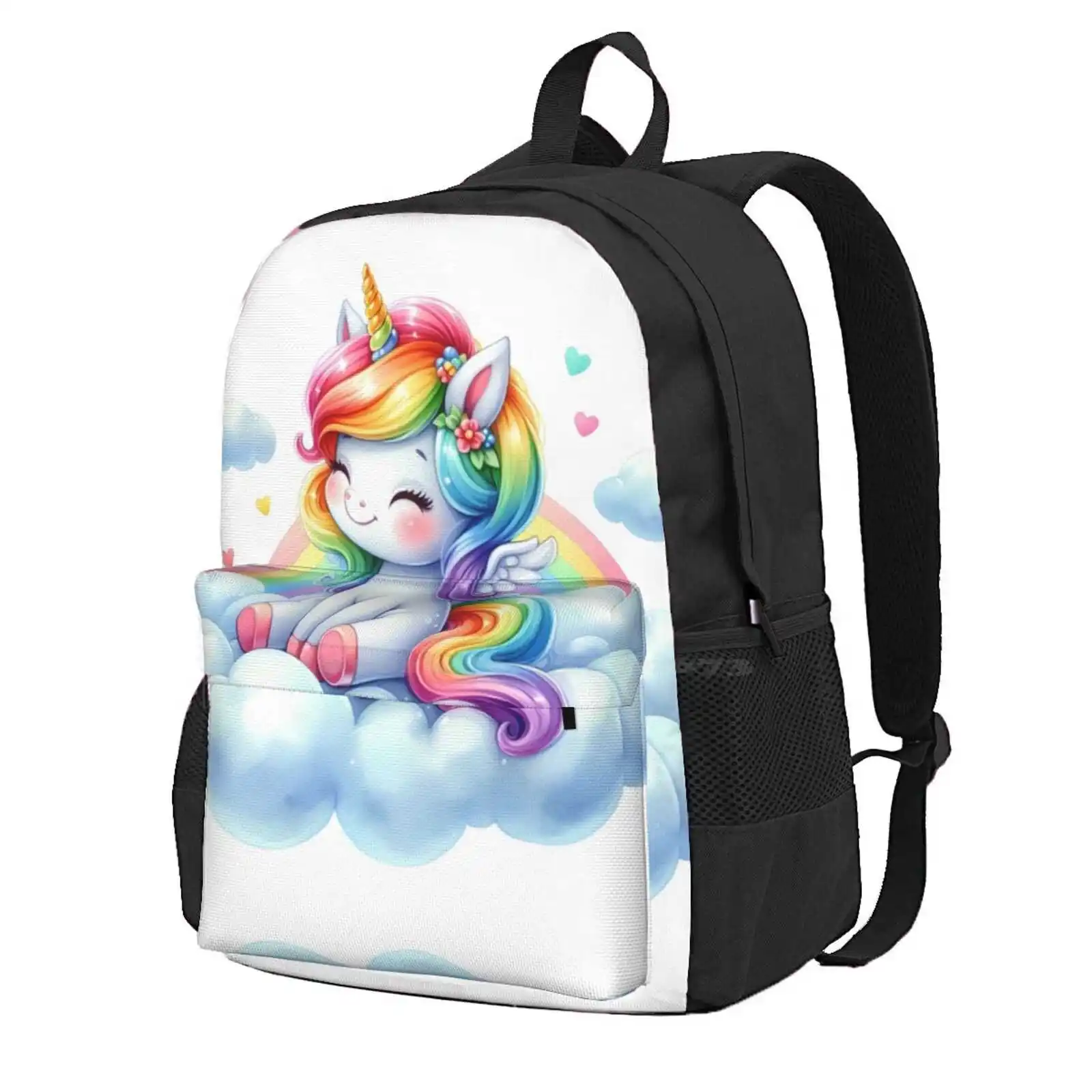 Unicorn, Cute Unicorn, Rainbow Unicorn Hot Sale Schoolbag Backpack Fashion Bags Rainbow Unicorn Colorful Unicorn Cute Unicorn