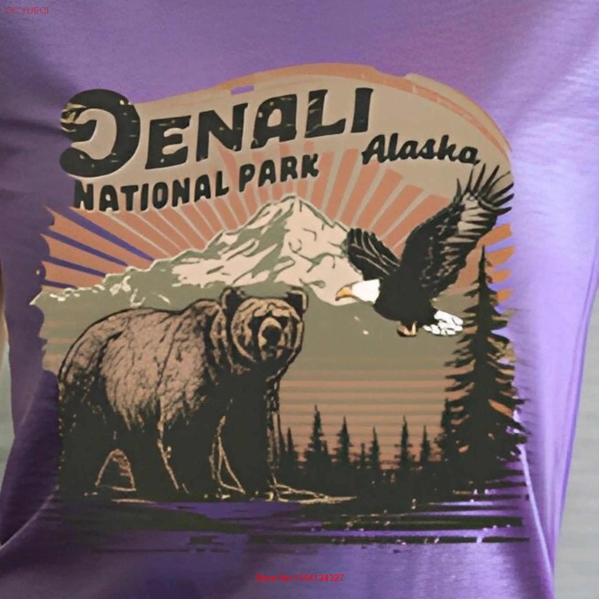 Denali National Park Alaska T Shirt Nature Lover's Dream Hiking Camping Souvenir Travel Dad  long or short sleeves