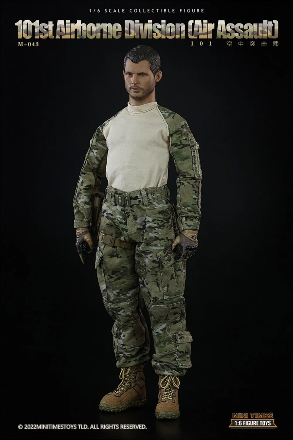 Minitimes M043 Modern Soldier US. 101st Action Figure Dress Uniform Tops Pant Waist Belt Medals For 12