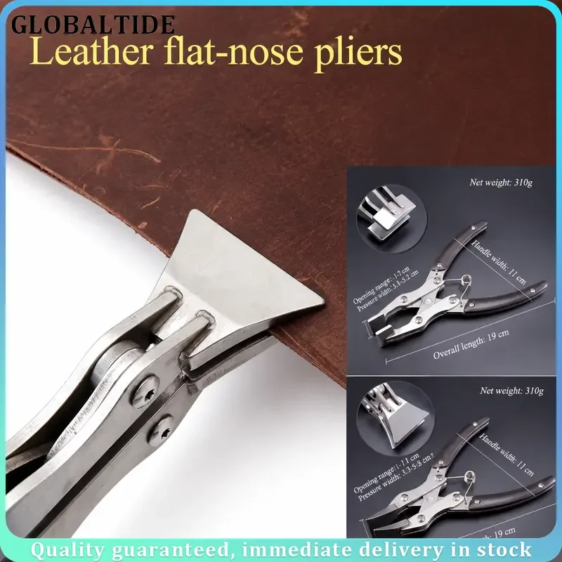 Leather Flat Jaw Pliers Handmade DIY Craft Tool for Wallet Shoe Sole Edge Compaction Auxiliary Pliers Handicrafts Making