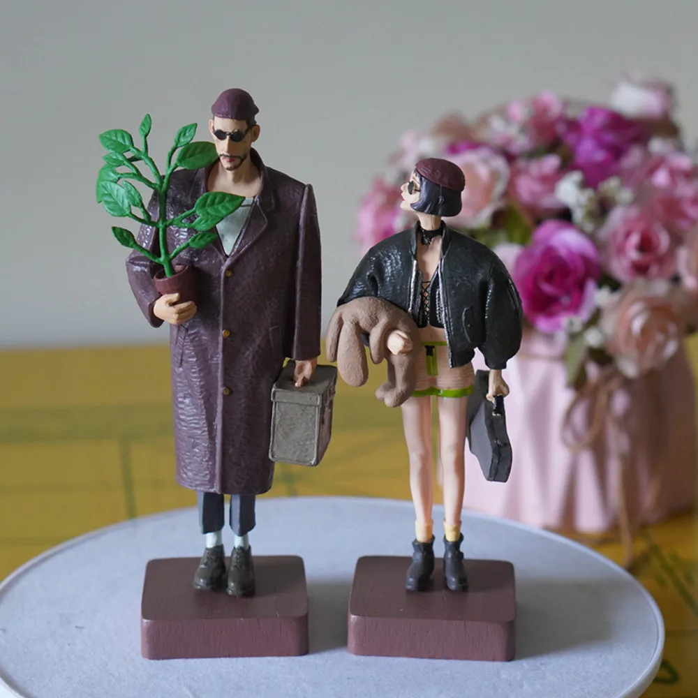 Léon The Professional Figure Set Léon & Mathilda  PVC Statue Model Collectible Hobby Display Gift For Film Fans