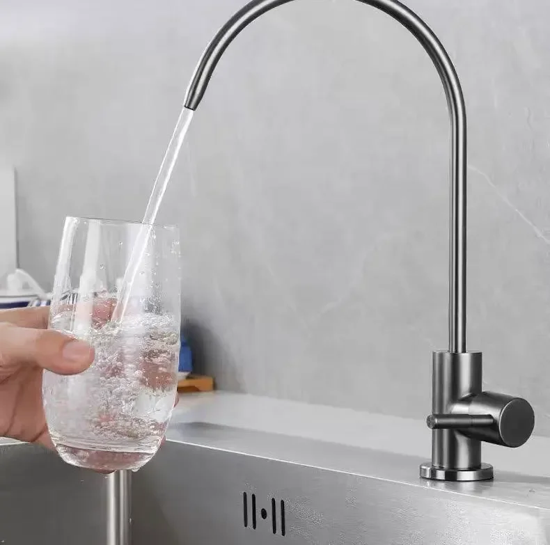 Kitchen Water Purifier Faucet Filter Direct Drinking Water Single Cooling 304 Stainless Steel Water Purifier Faucet