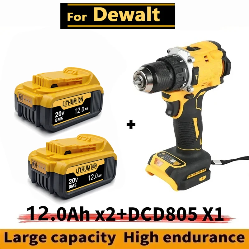 Nieuwe krachtige accu voor DEWALT 20v/60V batterijen DCB200 DCB205 DCB206 * accugereedschap 18V batterij 3AH 8AH 12AH 18AH accu's DCD805